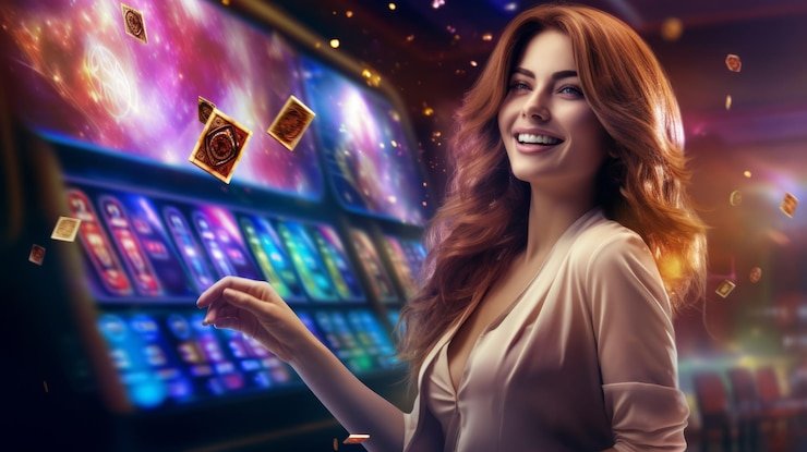 Meja kasino langsung dengan dealer profesional yang melayani permainan kartu dan roulette